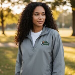 TEAM USA ROAD TO RIO Gray Adult Medium Windbreaker Jacket